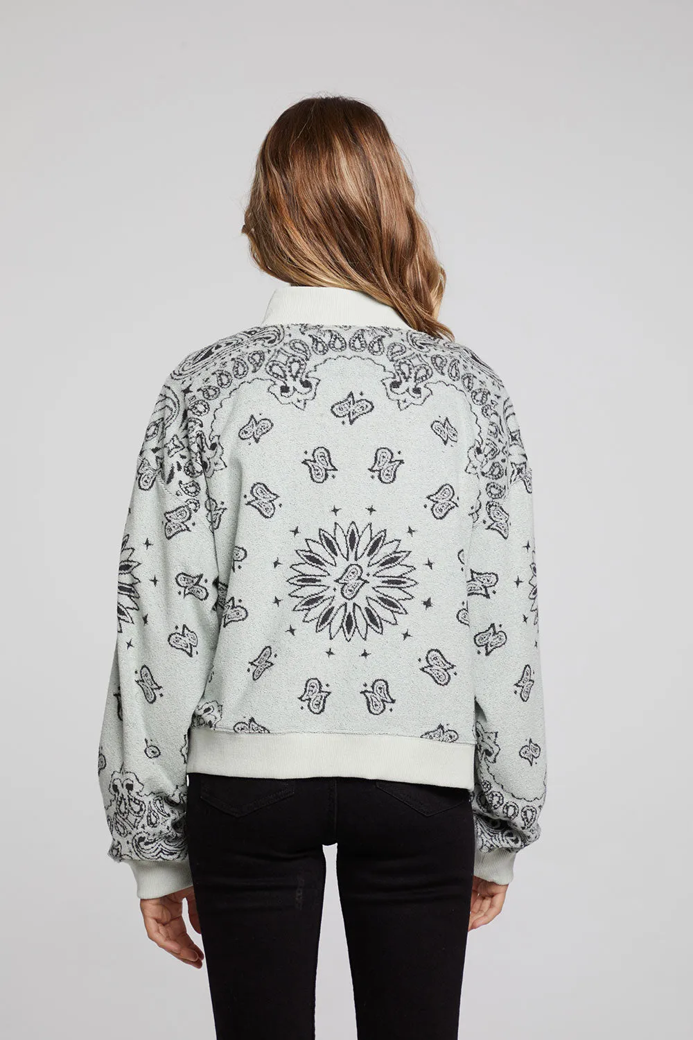 Stella matcha Half Zip Pullover