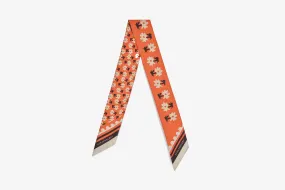 Strathberry x Shrimps Silk Skinny Scarf - Floral Koi