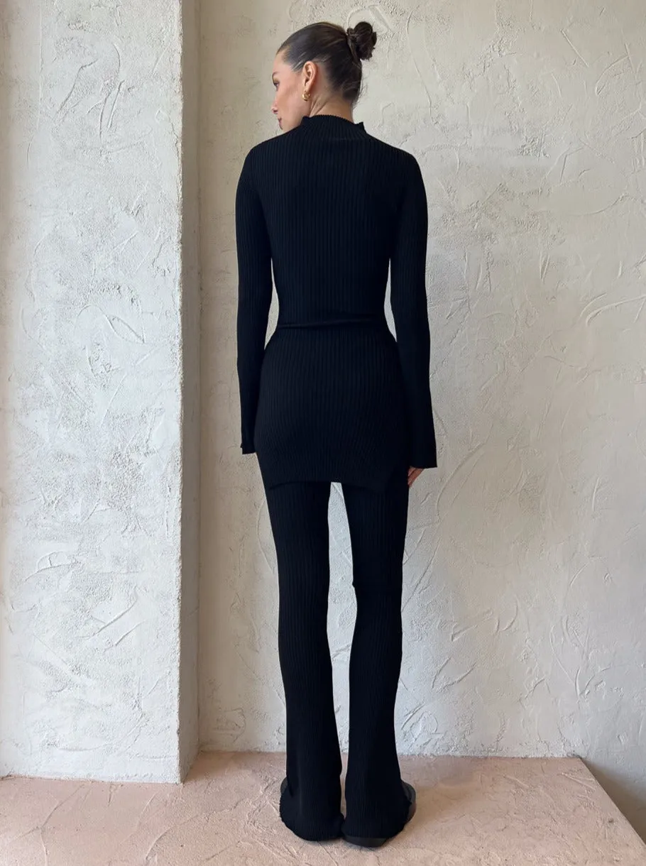Suboo Alfie Flared Pants in Black