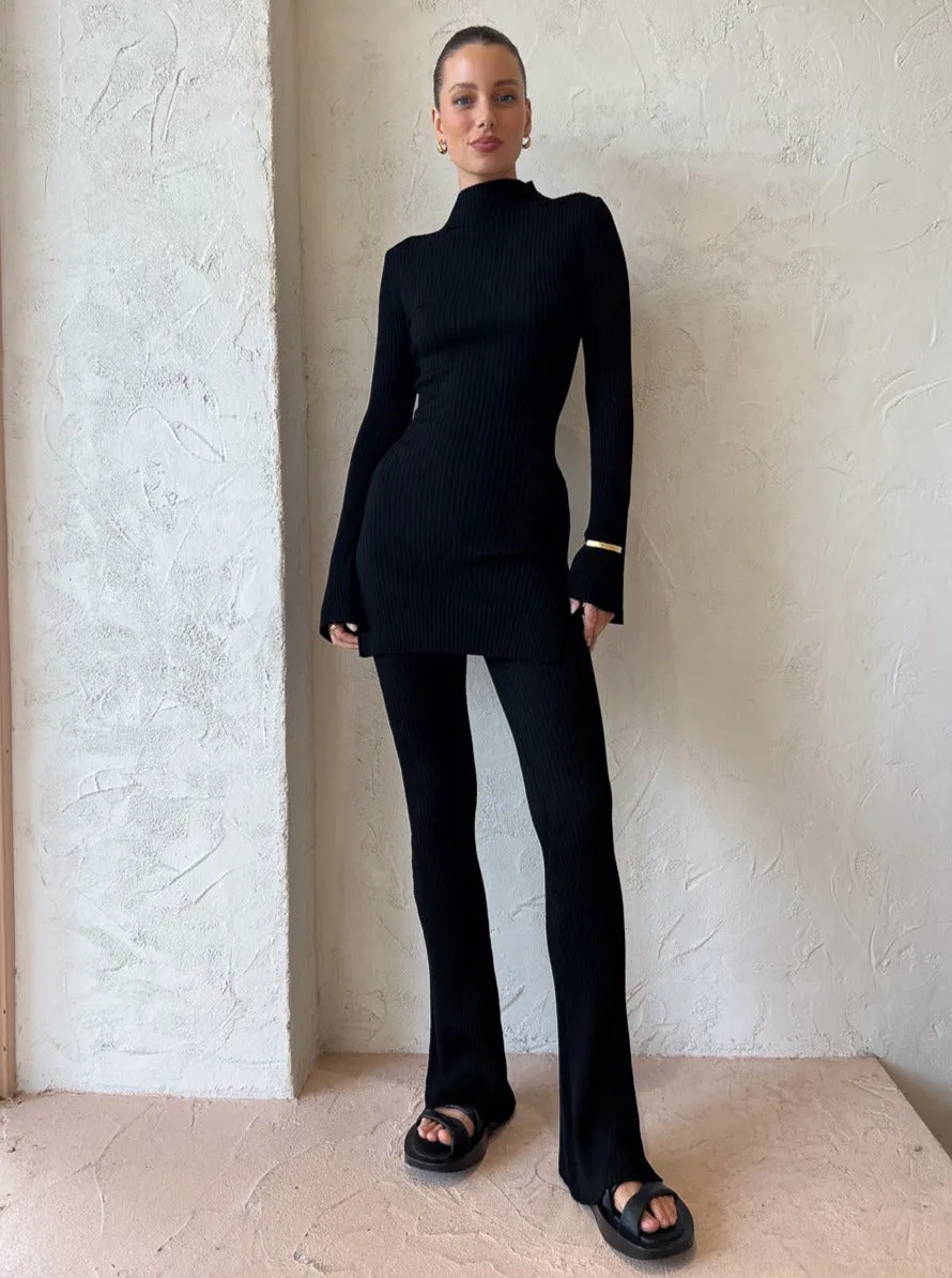 Suboo Alfie Flared Pants in Black