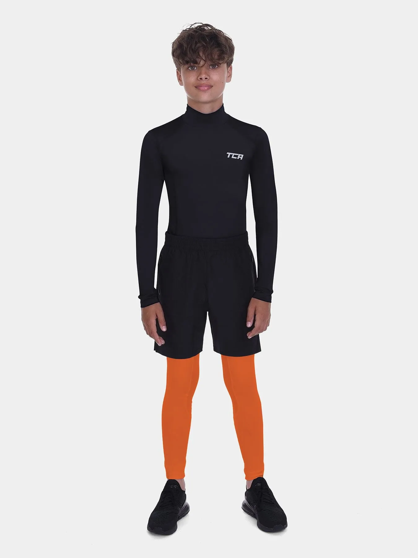 SuperThermal Compression Base Layer Tights For Boys With Brushed Inner Fabric & Side Pocket
