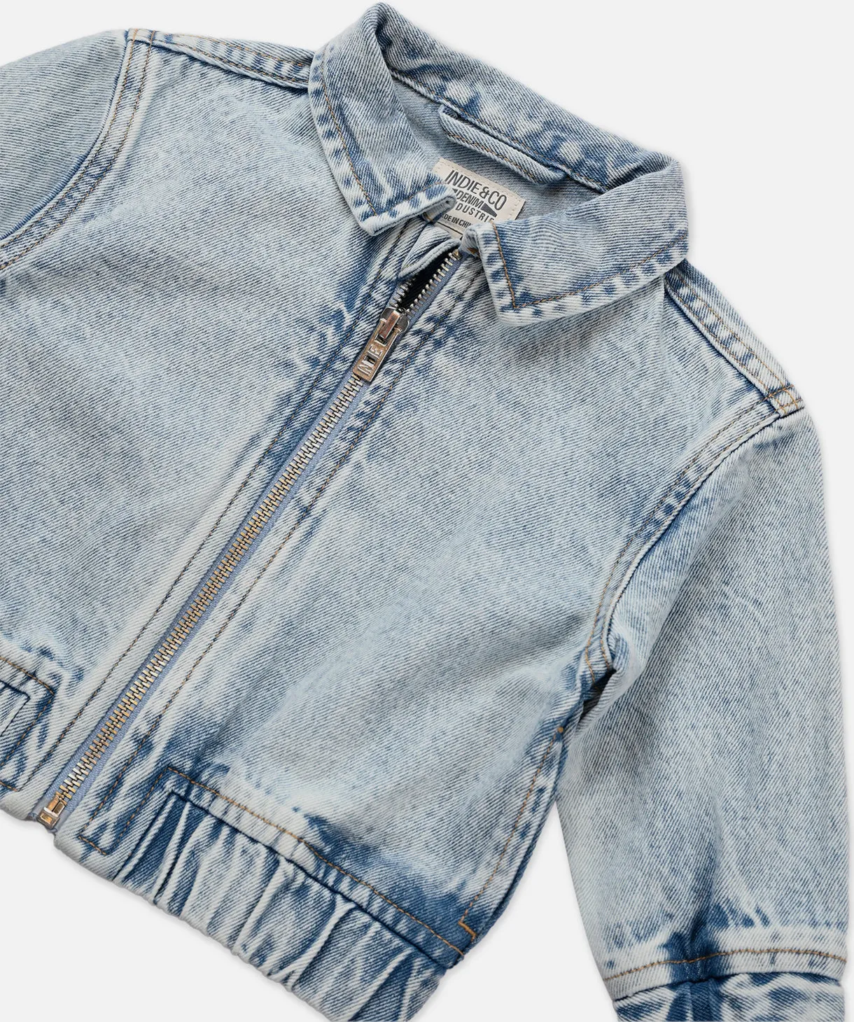 The Blaze Zip-thru Jacket - Denim