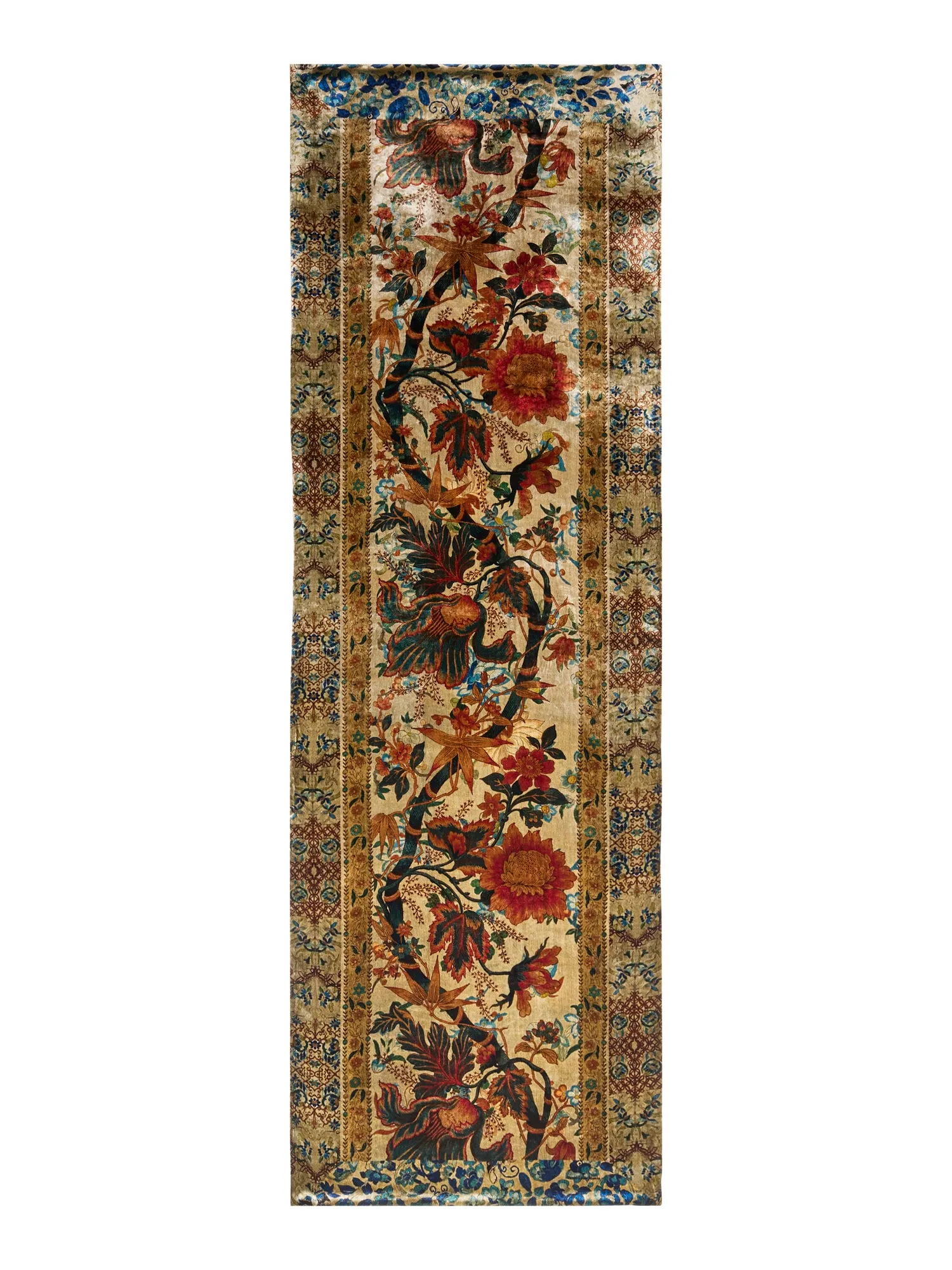THE SILK AND VELVET SCARF | Leaves