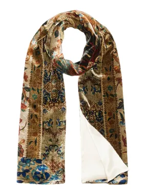 THE SILK AND VELVET SCARF | Leaves