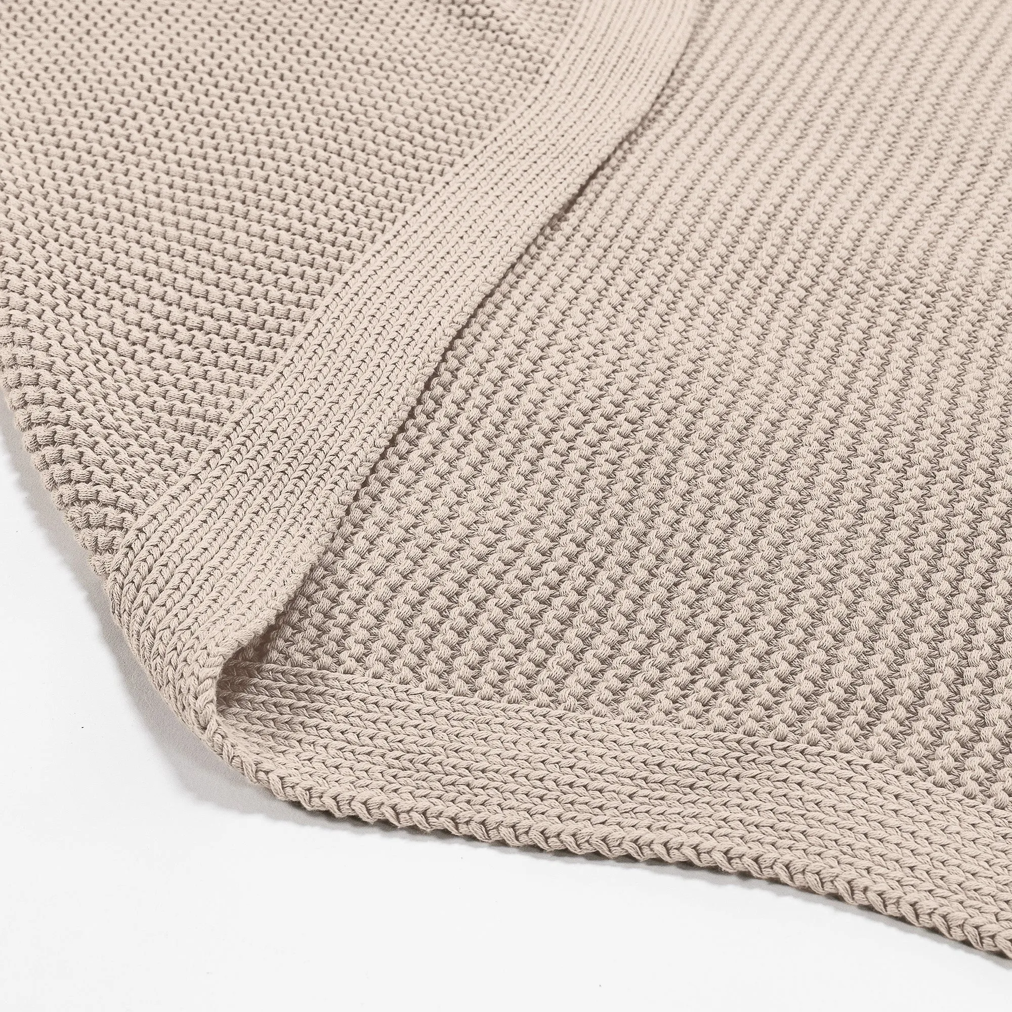 Throw / Blanket - Ellos Knitted Cream