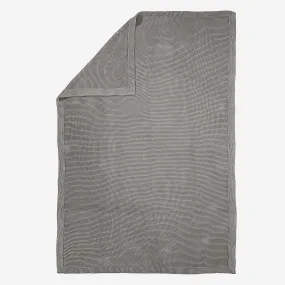 Throw / Blanket - Ellos Knitted Graphite Grey