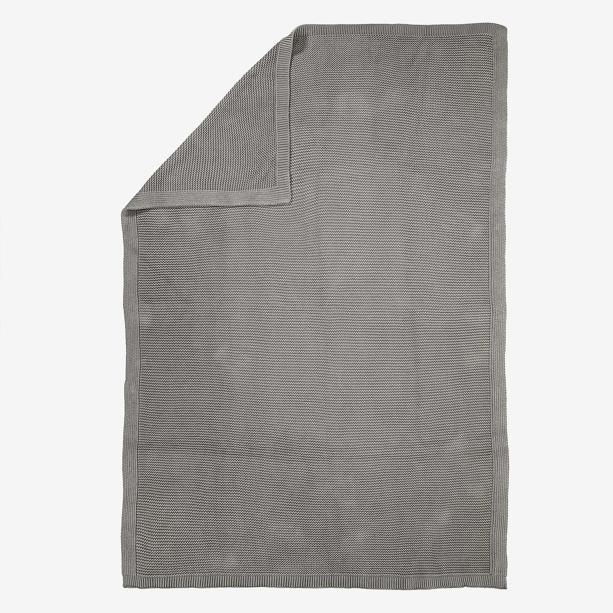 Throw / Blanket - Ellos Knitted Graphite Grey