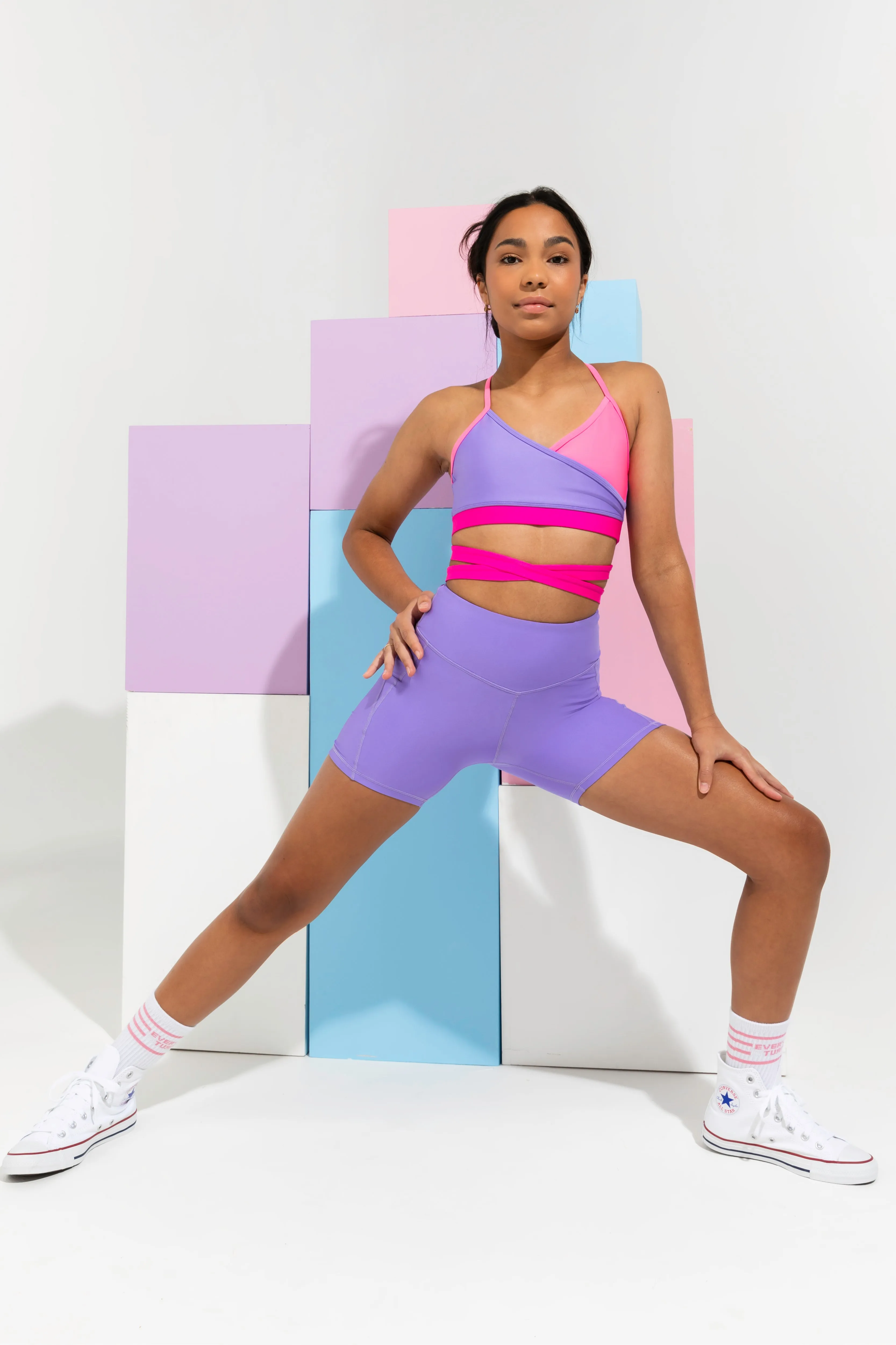 Tones Wrap Crop Top