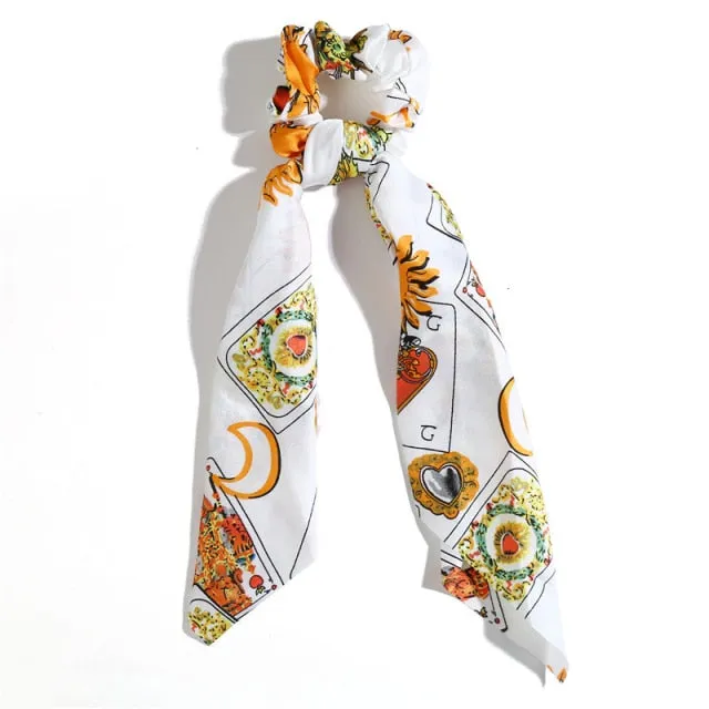 Trendy Cotton Fashion Elastic Hair Scarf Ribbon