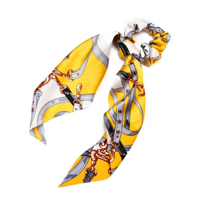 Trendy Cotton Fashion Elastic Hair Scarf Ribbon