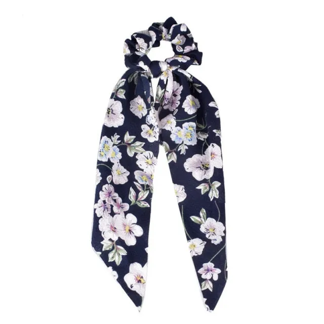 Trendy Cotton Fashion Elastic Hair Scarf Ribbon