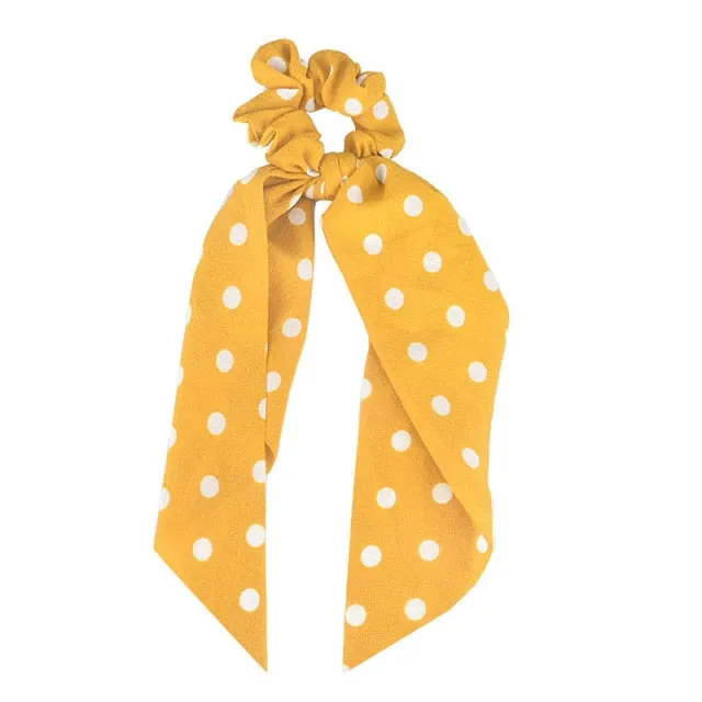 Trendy Cotton Fashion Elastic Hair Scarf Ribbon