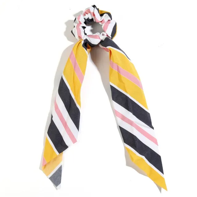 Trendy Cotton Fashion Elastic Hair Scarf Ribbon