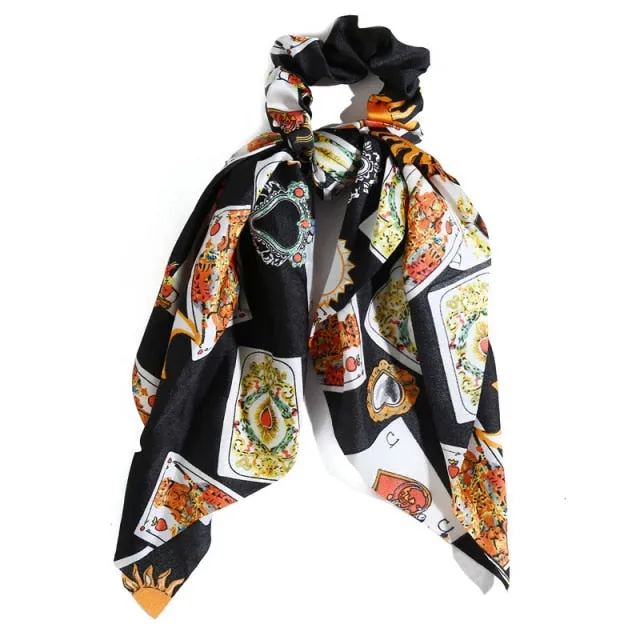 Trendy Cotton Fashion Elastic Hair Scarf Ribbon
