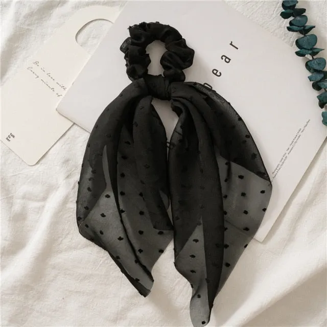 Trendy Cotton Fashion Elastic Hair Scarf Ribbon