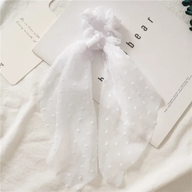 Trendy Cotton Fashion Elastic Hair Scarf Ribbon