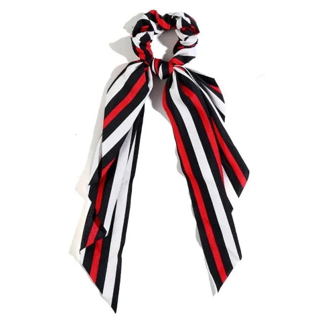 Trendy Cotton Fashion Elastic Hair Scarf Ribbon