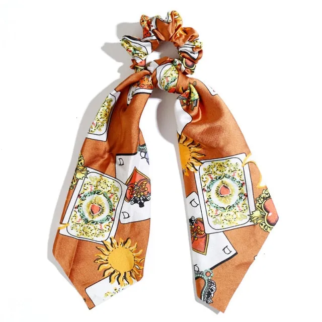 Trendy Cotton Fashion Elastic Hair Scarf Ribbon