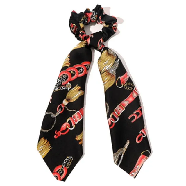 Trendy Cotton Fashion Elastic Hair Scarf Ribbon