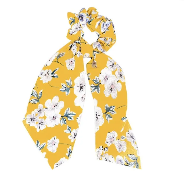 Trendy Cotton Fashion Elastic Hair Scarf Ribbon