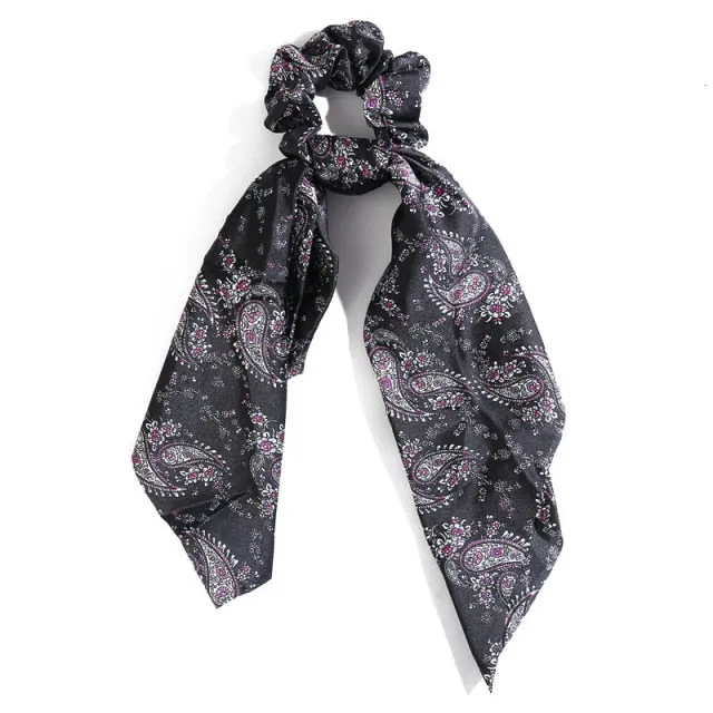 Trendy Cotton Fashion Elastic Hair Scarf Ribbon