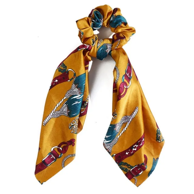 Trendy Cotton Fashion Elastic Hair Scarf Ribbon