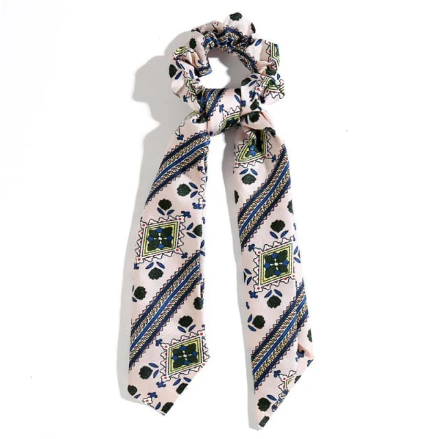 Trendy Cotton Fashion Elastic Hair Scarf Ribbon