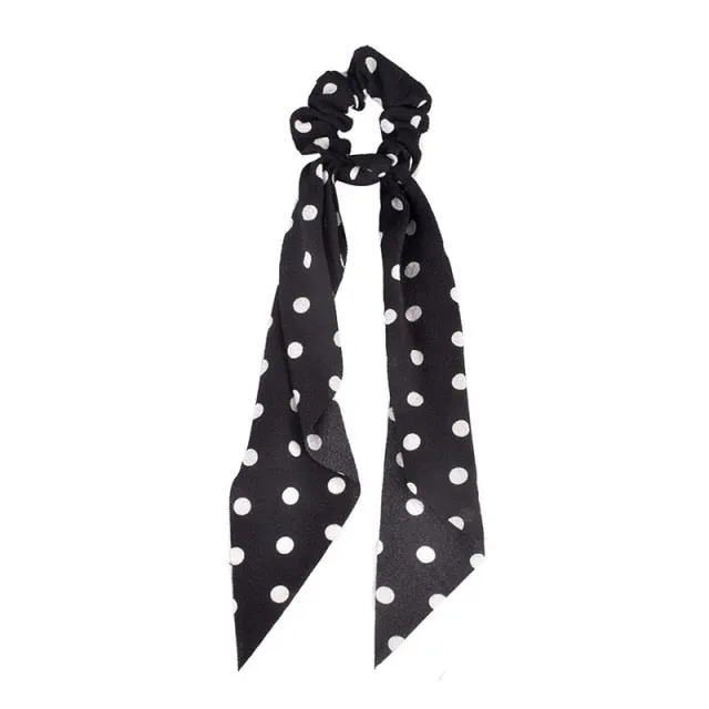 Trendy Cotton Fashion Elastic Hair Scarf Ribbon