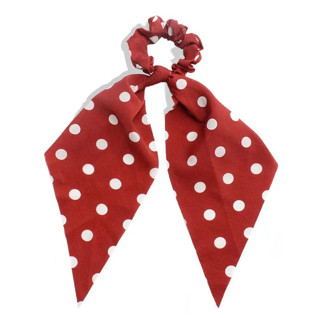 Trendy Cotton Fashion Elastic Hair Scarf Ribbon