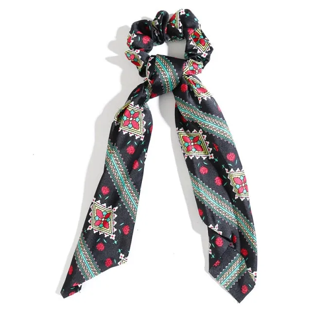 Trendy Cotton Fashion Elastic Hair Scarf Ribbon