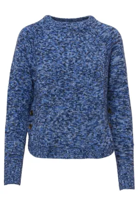 Tweed Buttoned Shirttail Crew