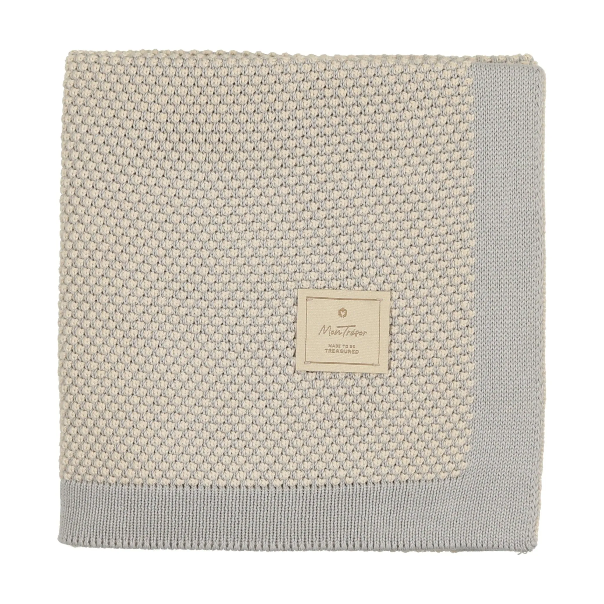 Two-Tone Knit Blanket