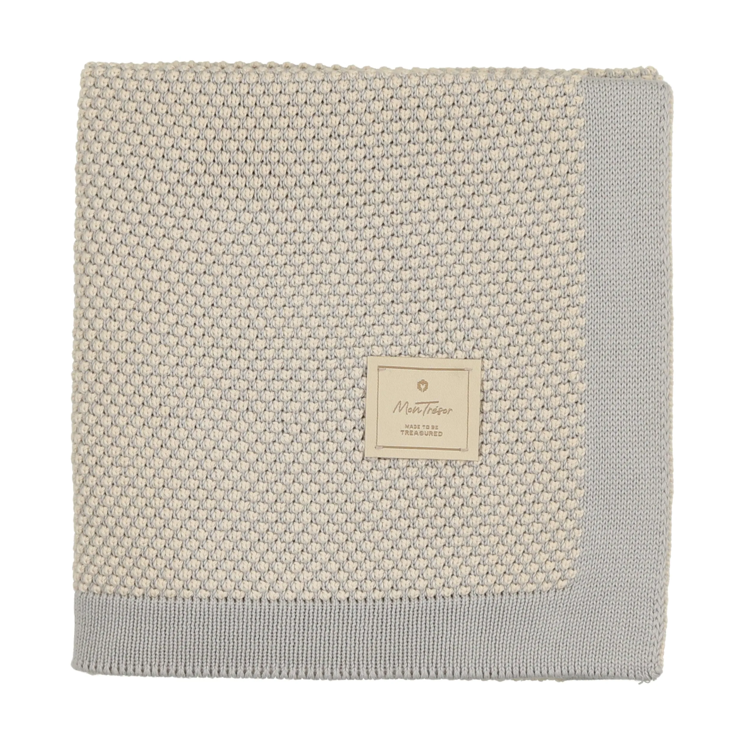 Two-Tone Knit Blanket