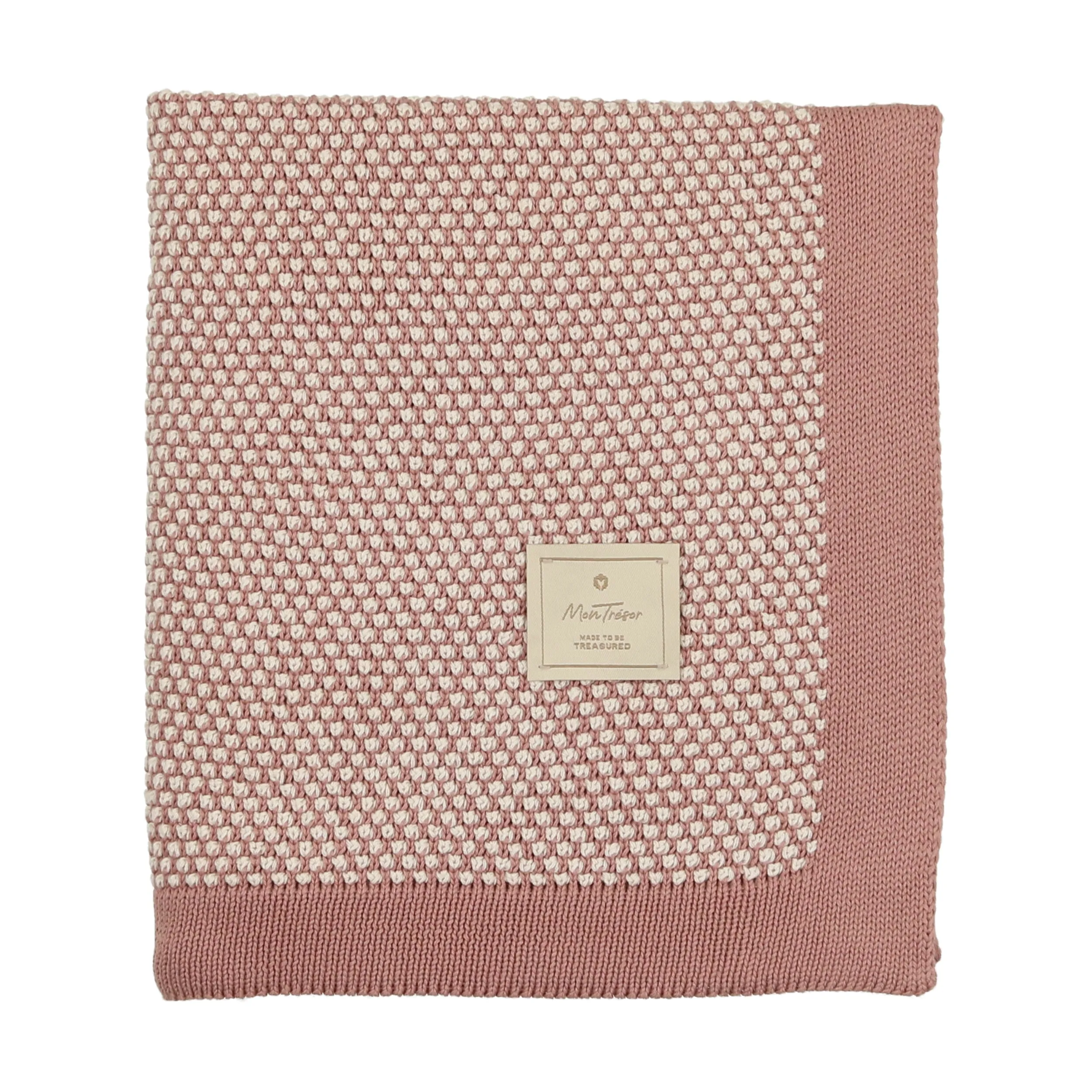 Two-Tone Knit Blanket