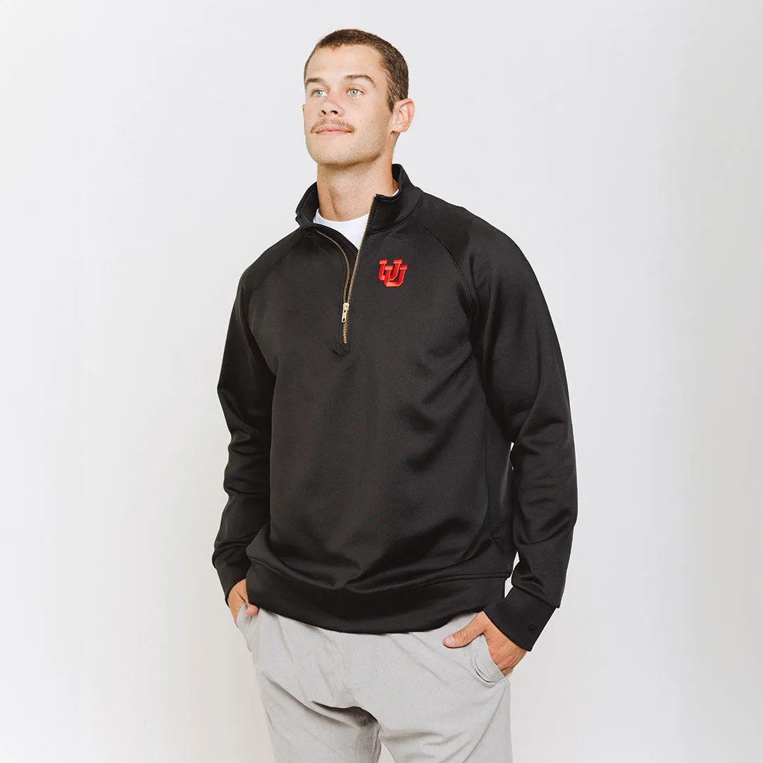 Utah Men's Oxford Zip-Up, Black