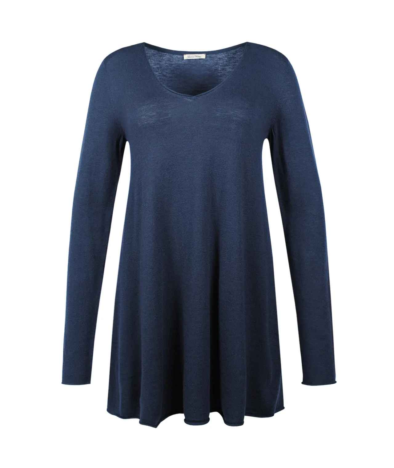 V-Pulli Feinstrick lang