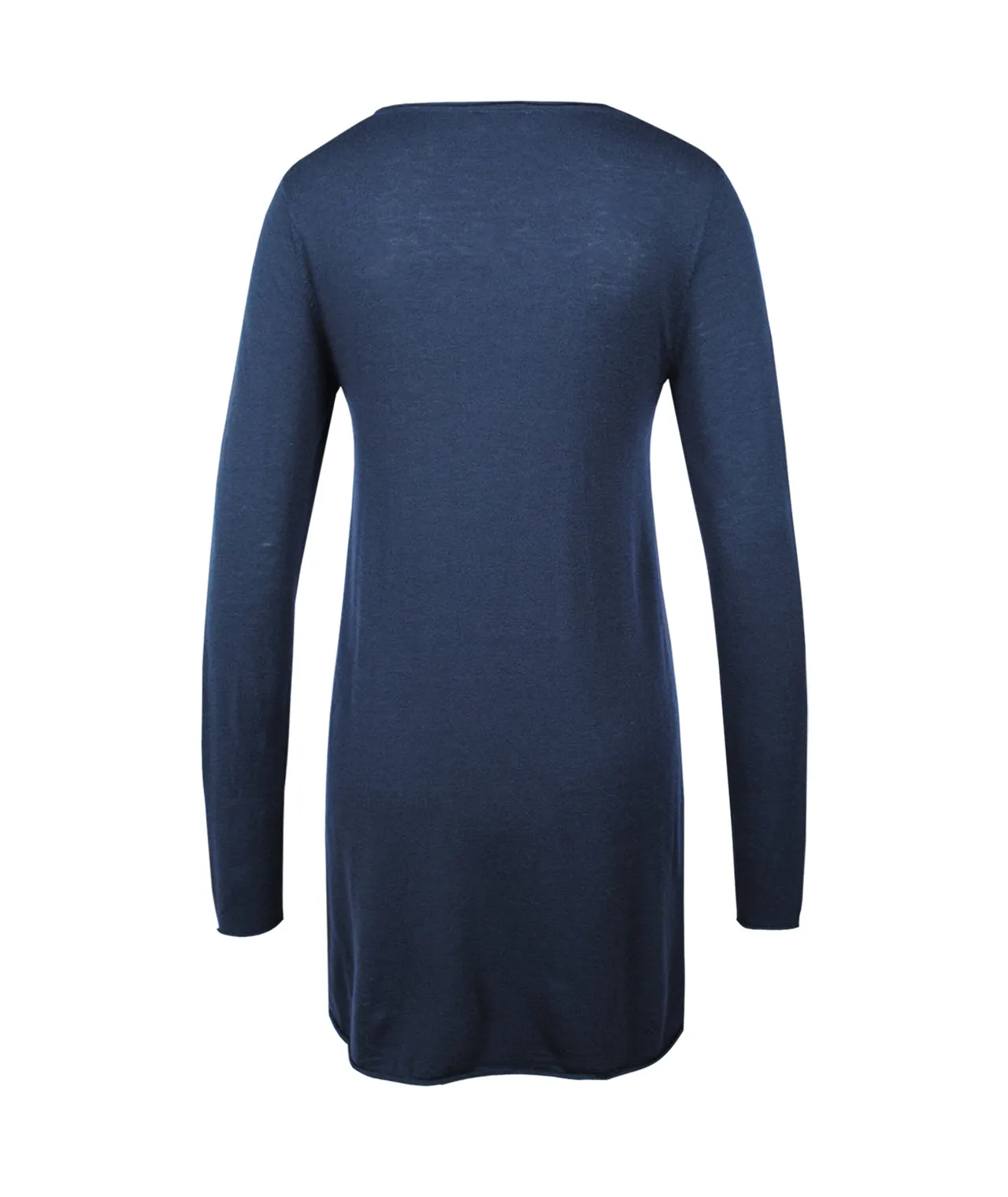 V-Pulli Feinstrick lang