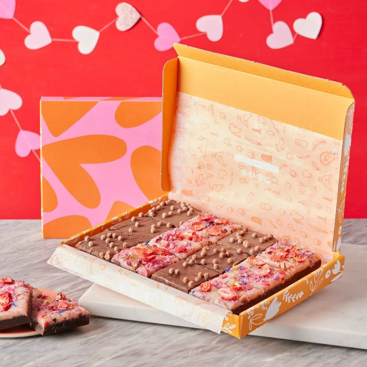 Valentine's Day Mixed Mini Brownie Box