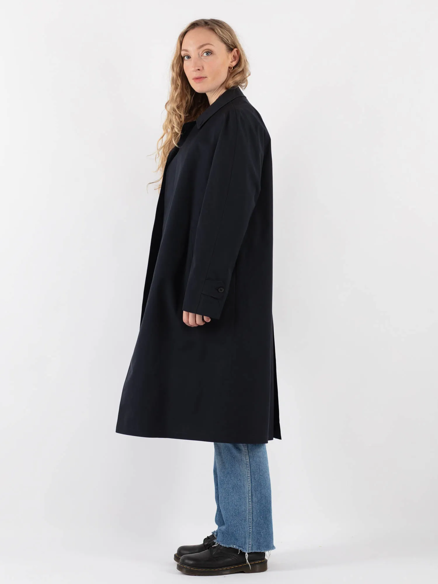 Vintage 80's Women Mac Coat in Blue
