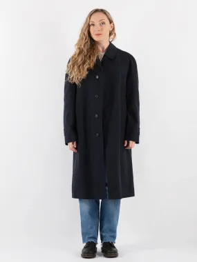 Vintage 80's Women Mac Coat in Blue