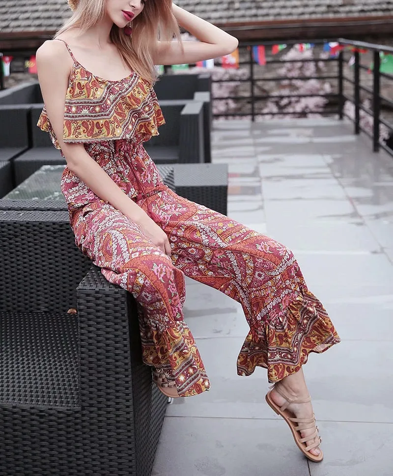 Vintage flare boho pants