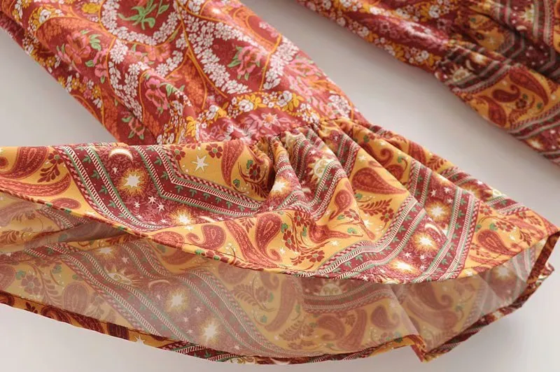 Vintage flare boho pants