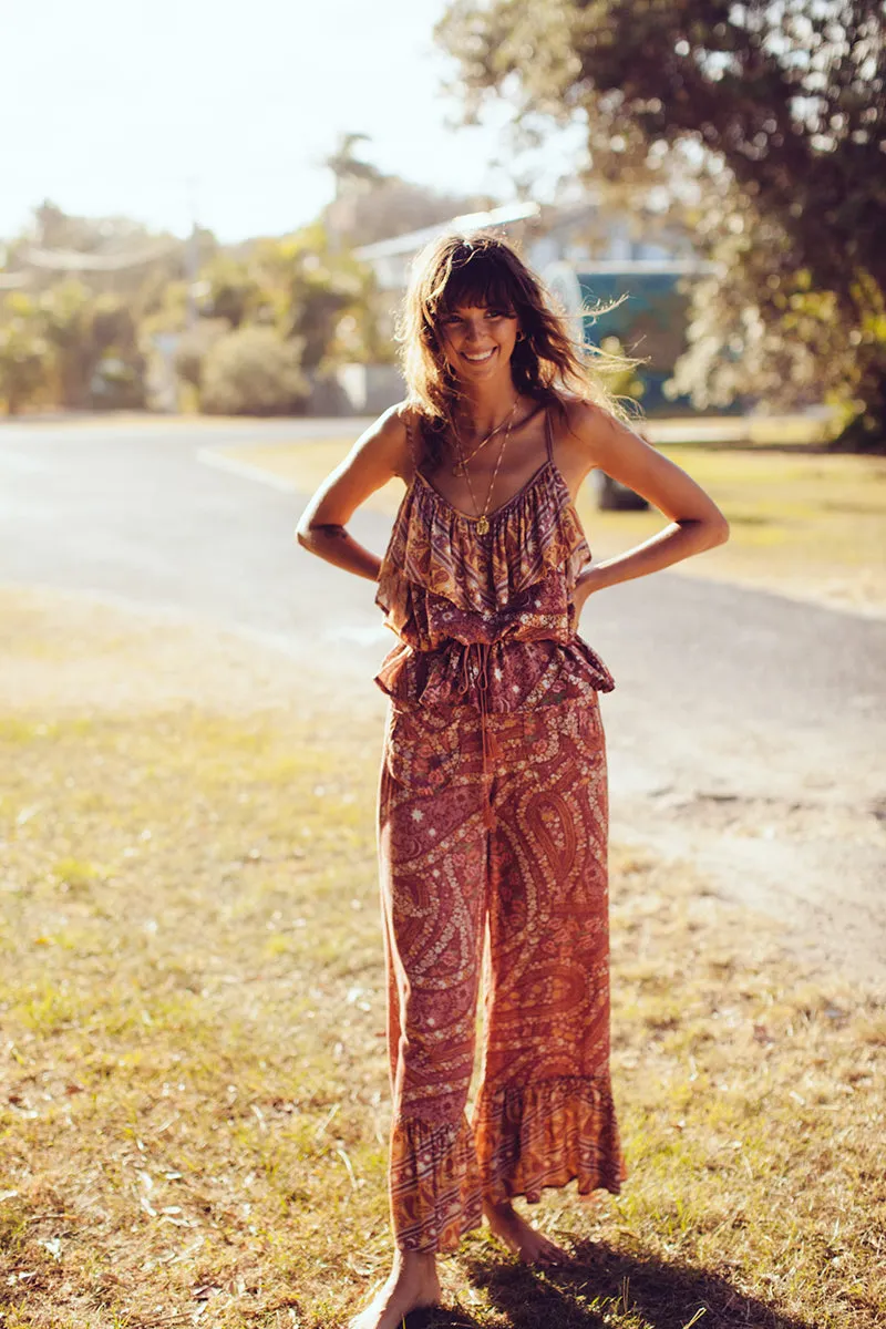 Vintage flare boho pants