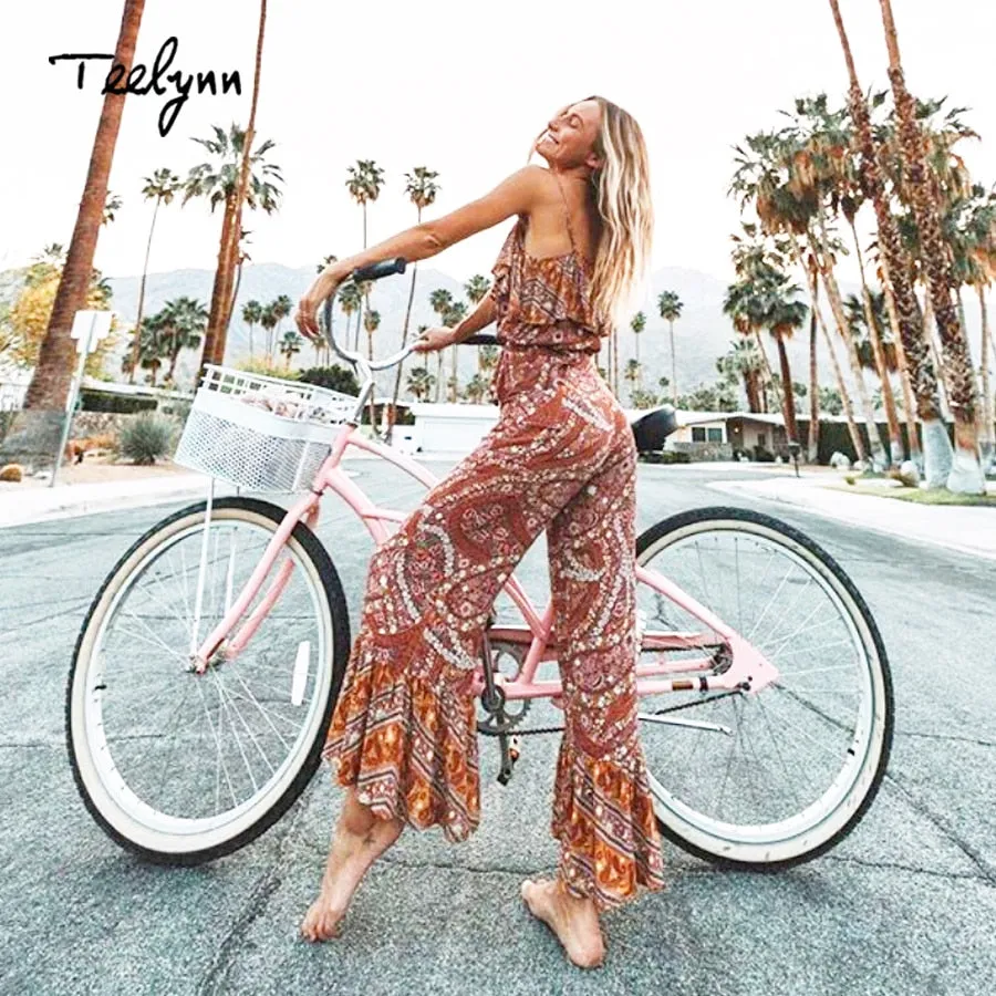 Vintage flare boho pants