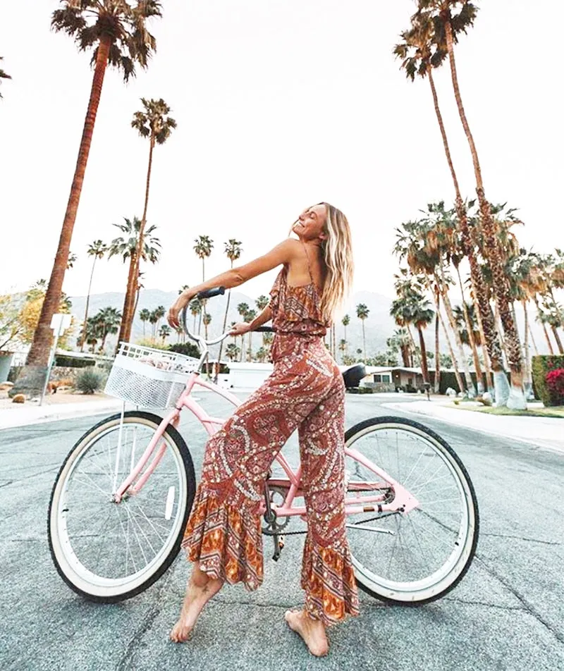 Vintage flare boho pants
