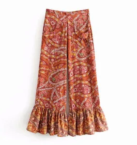 Vintage flare boho pants