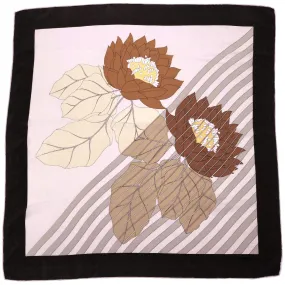 Vintage Madame Gres Paris Silk Scarf 1970s Floral Design