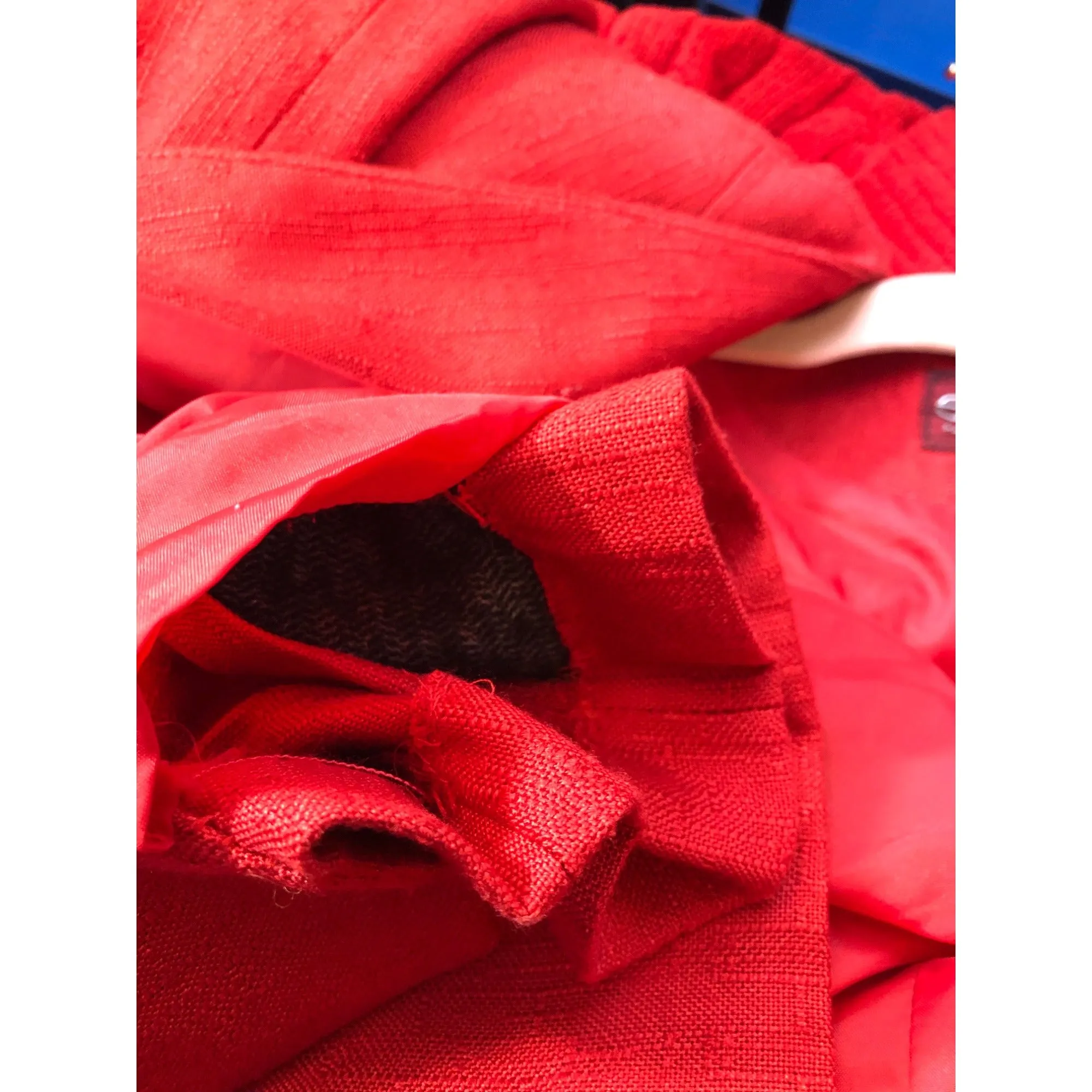 Vintage Sasson Women's Red Blazer Jacket  Pre-Owned Size 6