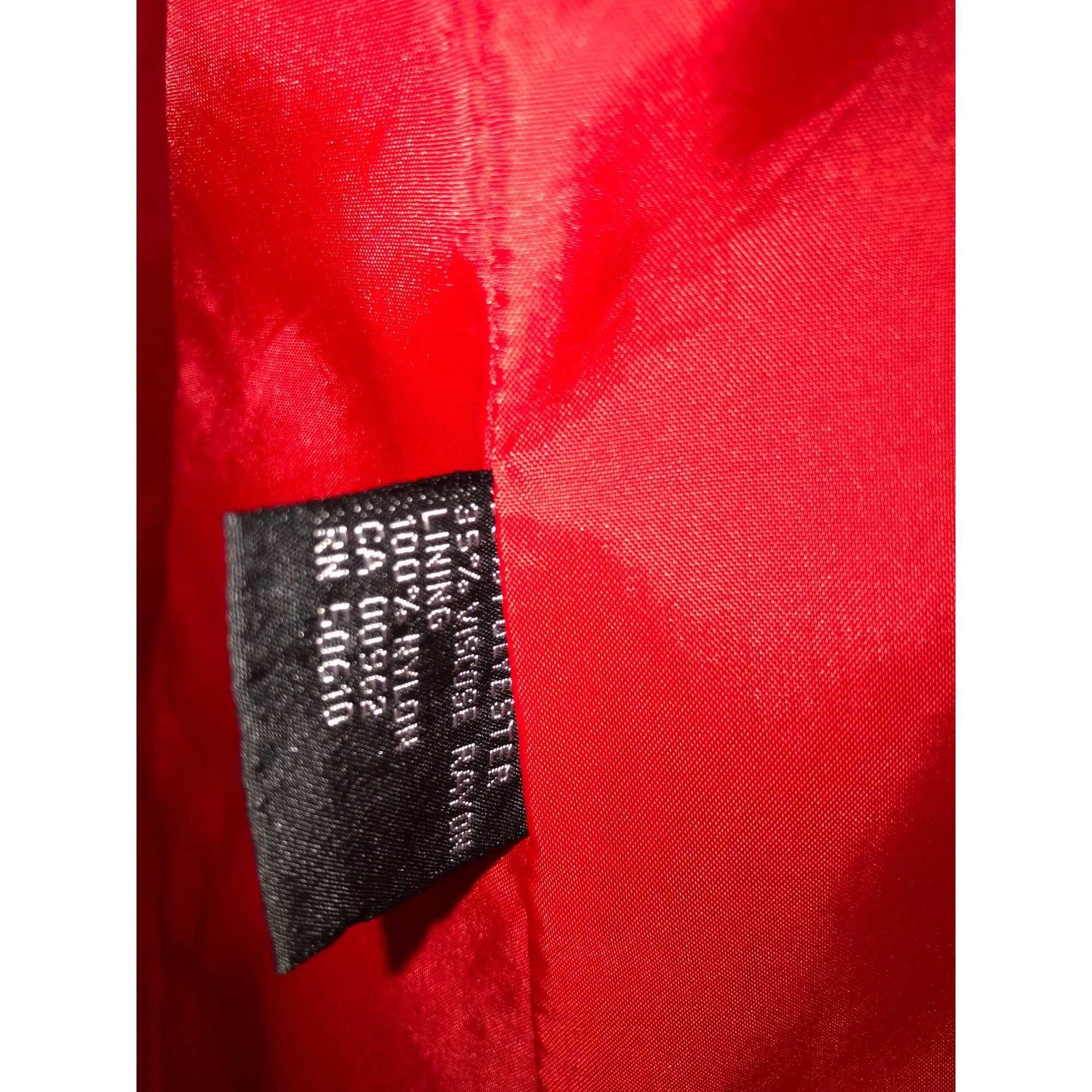 Vintage Sasson Women's Red Blazer Jacket  Pre-Owned Size 6