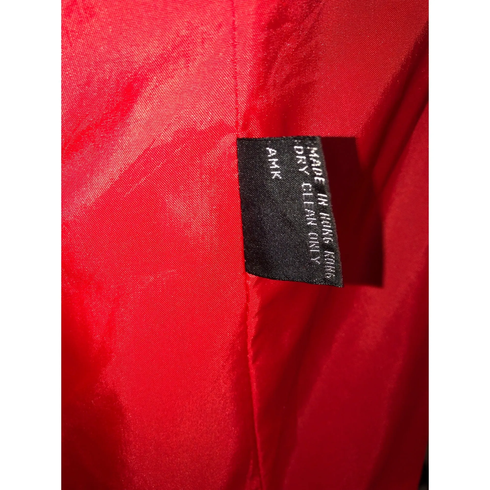 Vintage Sasson Women's Red Blazer Jacket  Pre-Owned Size 6